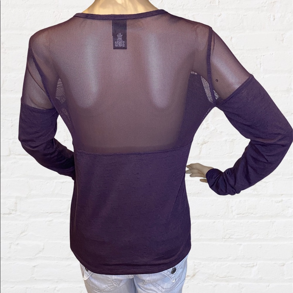 Victoria's Secret Sport VSX Mesh Panel Athletic Active Top Shirt Size Small VGC - Picture 3 of 5